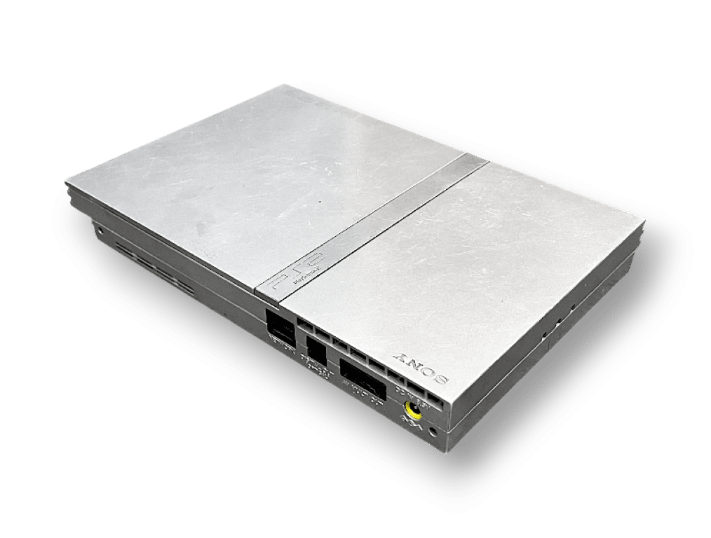 PS2 Slim SILVER Premium Console Bundle