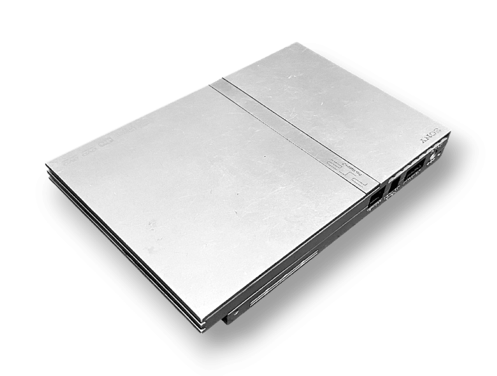 PS2 Slim SILVER Premium Console Bundle