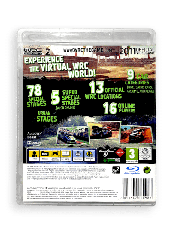 WRC 2: FIA World Rally Championship 2 (PS3)