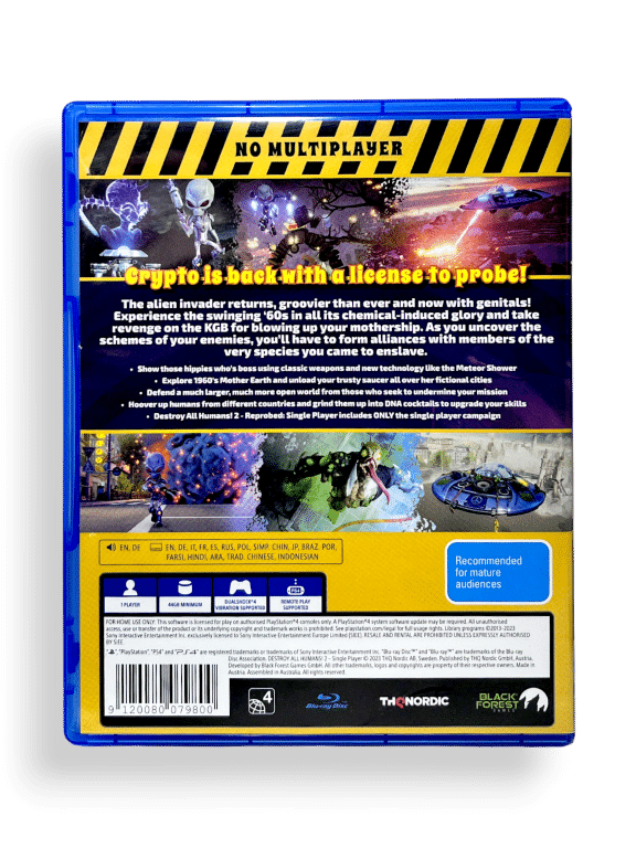 Destroy All Humans! 2: Reprobed (PS4)