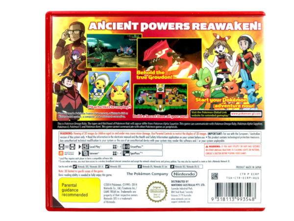 POKEMON Omega Ruby (3DS) *MINT COMPLETE* - Image 2
