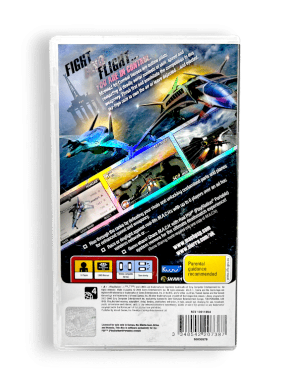 Mach: Modified Air Combat Heroes (PSP) *MINT COMPLETE* - Image 2