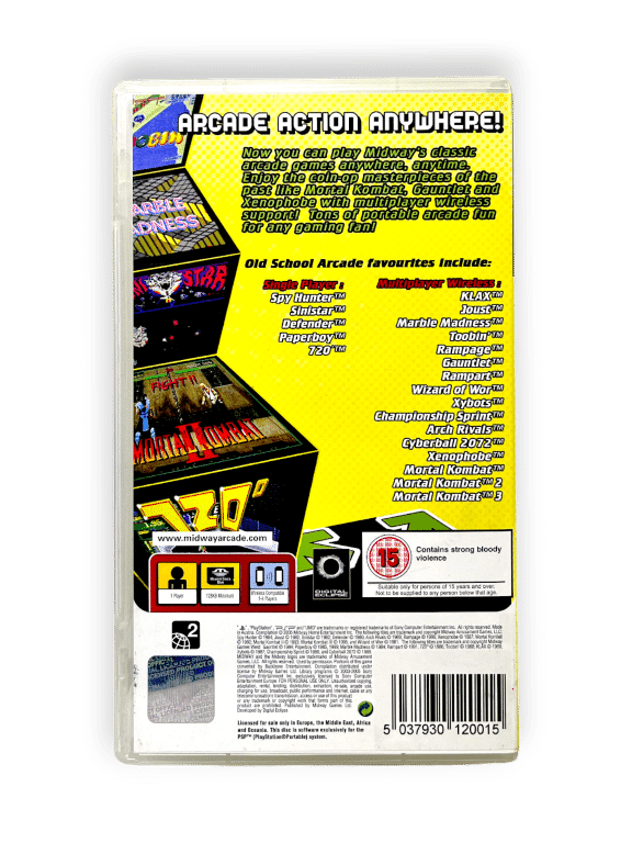 Midway Arcade Treasures Extended Play (PSP) *MINT COMPLETE* - Image 2