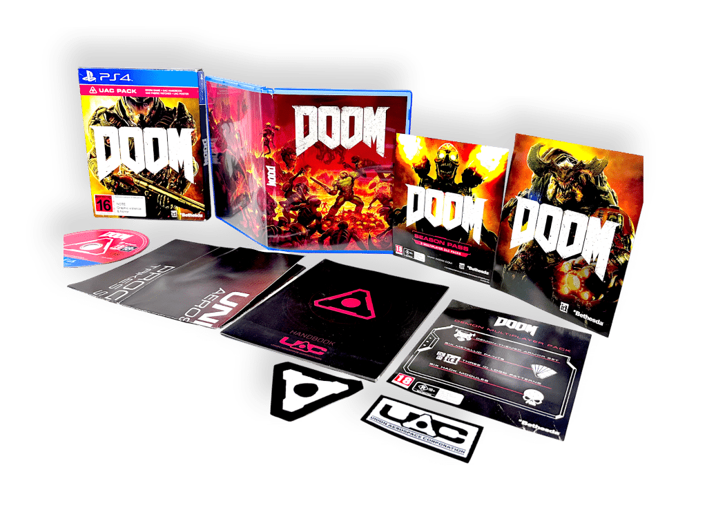 DOOM (PS4) - UAC Pack BOXED COLLECTOR'S EDITION - Image 2
