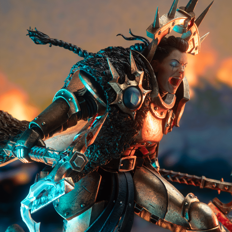 WETA Warhammer: Neave Blacktalion, The God-King's Assassin 1:6 Scale Statue - Image 2