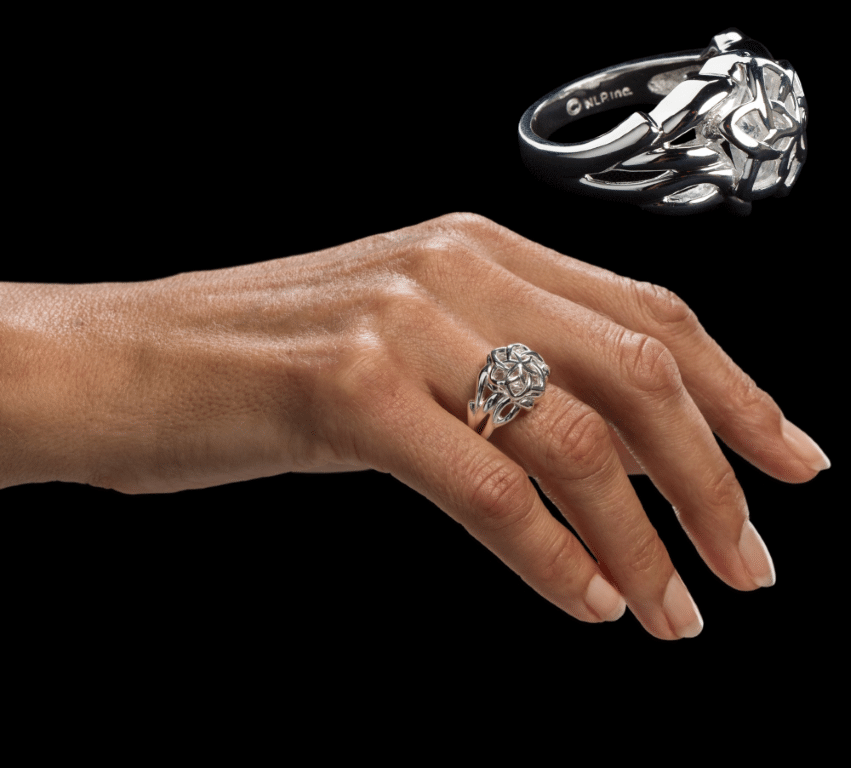 WETA Lord of the Rings Nenya – The Ring of Galadriel (Sterling Silver, Size 6.75 N)