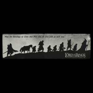 WETA Lord of the Rings Leather Bookmark – The Fellowship Silhouette
