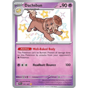 POKEMON TCG - Dachsbun 161/091 Paldean Fates