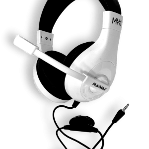 PlayMax MK1 Wired Gaming Headset (White/Black)