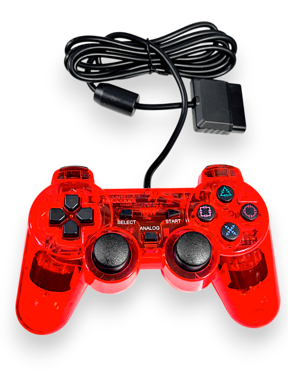 PS2 Controller (Dualshock Compatible) *TRANSLUCENT RED* - Image 2