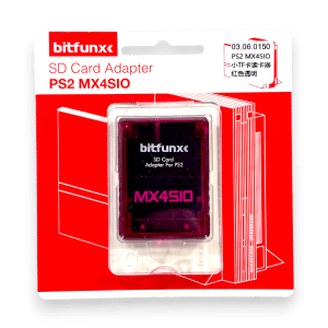 Bitfunx PS2 Memory Card MX4SIO SD Card Adapter NEW