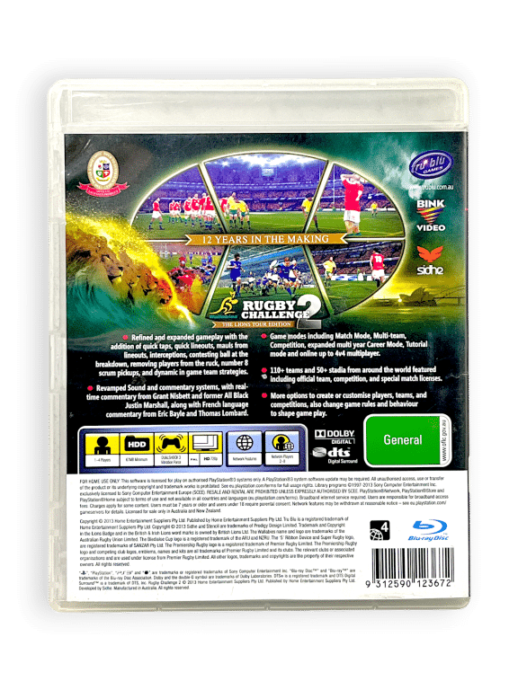 Rugby Challenge 2: The Lions Tour Edition (PS3) WALLABIES EDITION - Image 2