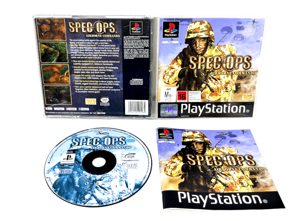 Spec Ops: Airborne Commando (PS1) *EXCELLENT & COMPLETE*