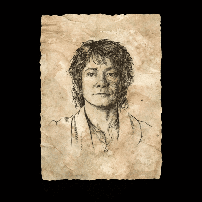 WETA - Art Print - Portrait of Bilbo Baggins
