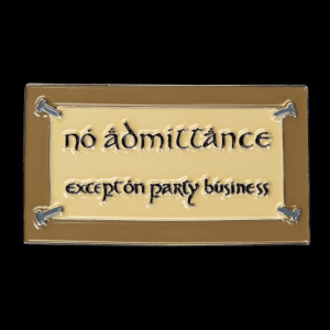 WETA - Fridge Magnet (Plastic) - No Admittance