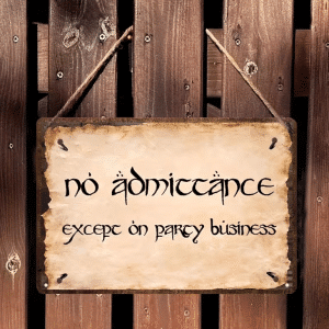 WETA - No Admittance Sign