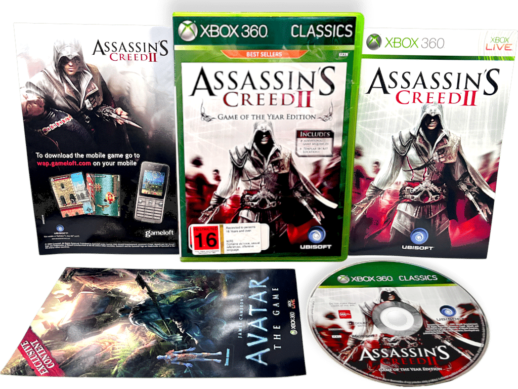 ASSASSIN'S CREED II (Assassins Creed 2) XBox 360 *GENUINE GAME OF THE YEAR*
