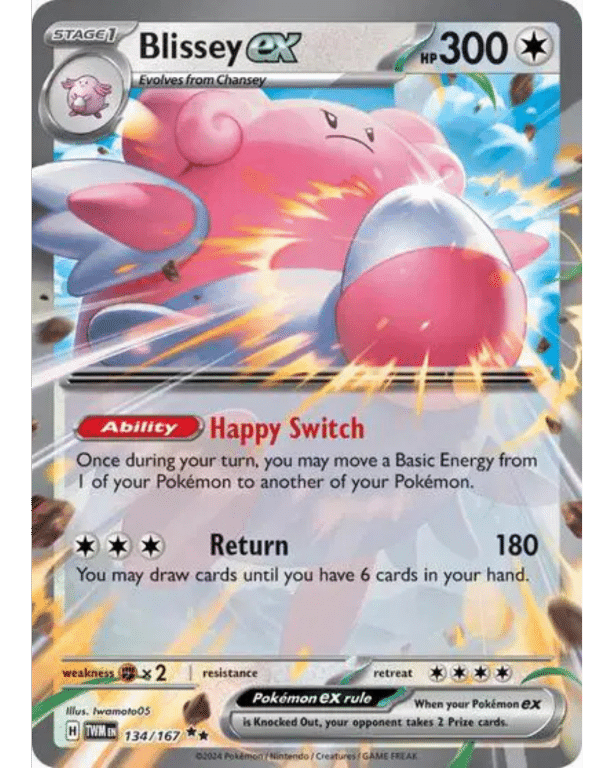 POKEMON TCG - Blissey EX 134/167 Twilight Masquerade