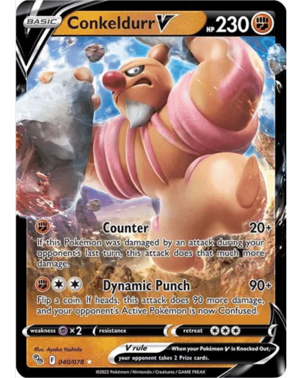 POKEMON TCG - Conkeldurr V 040/078 Pokemon Go