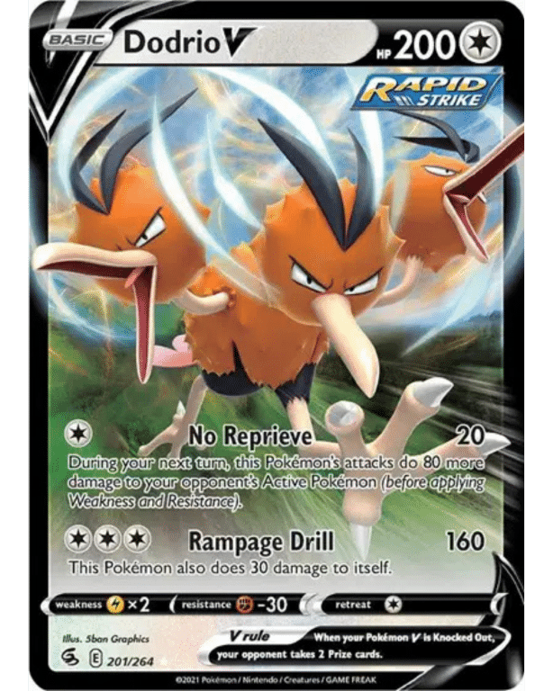 POKEMON TCG - Dodrio 201/264 Fusion Strike