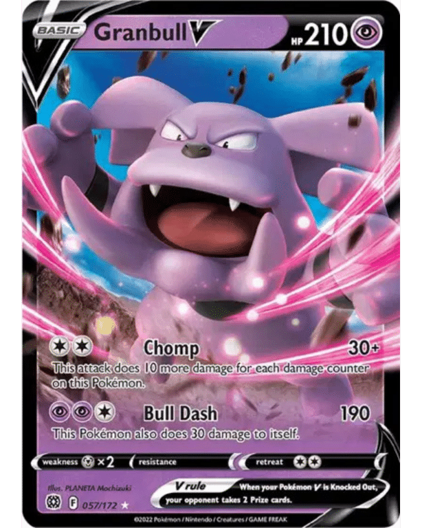 POKEMON TCG - Granbull V 057/172 Brilliant Stars