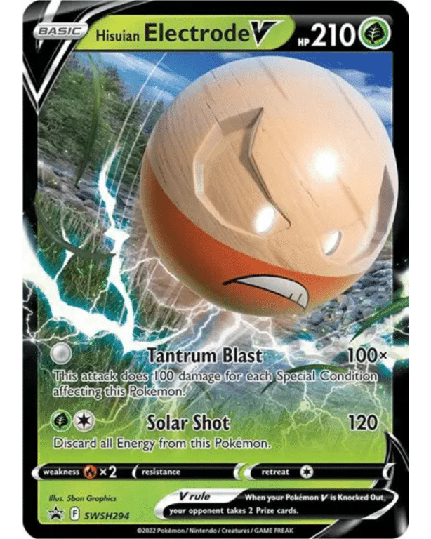POKEMON TCG - Hisuian Electrode V SWSH294 Sword & Shield