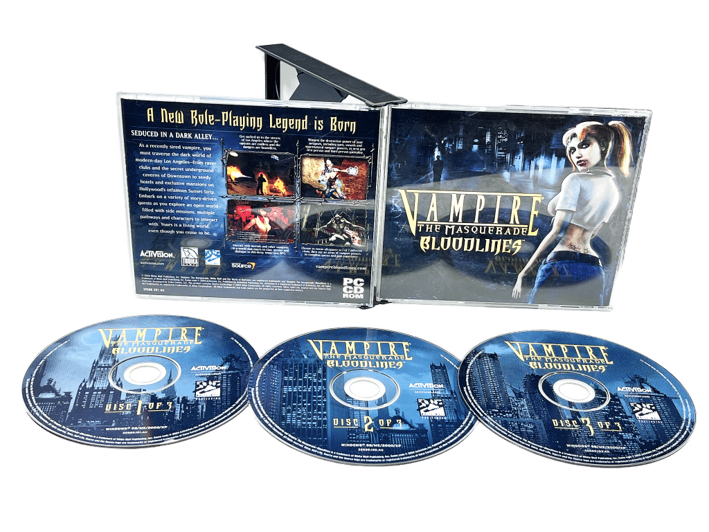 Vampire: The Masquerade – Bloodlines (PC) Complete 3-Disc Set