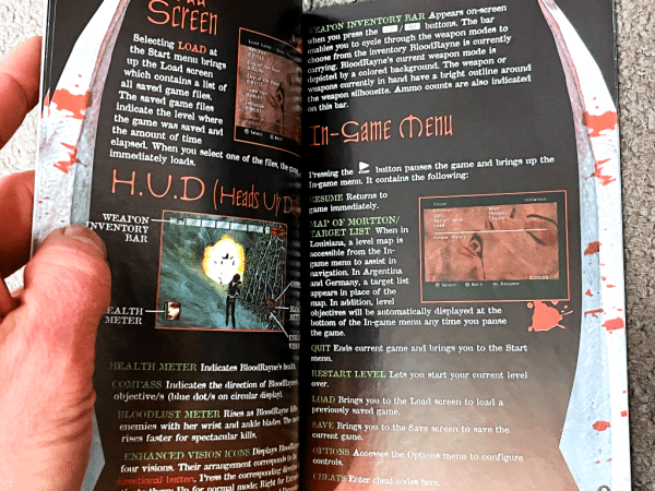 BLOODRAYNE PS2 Instruction Manual Booklet (Genuine PlayStation) - Image 4