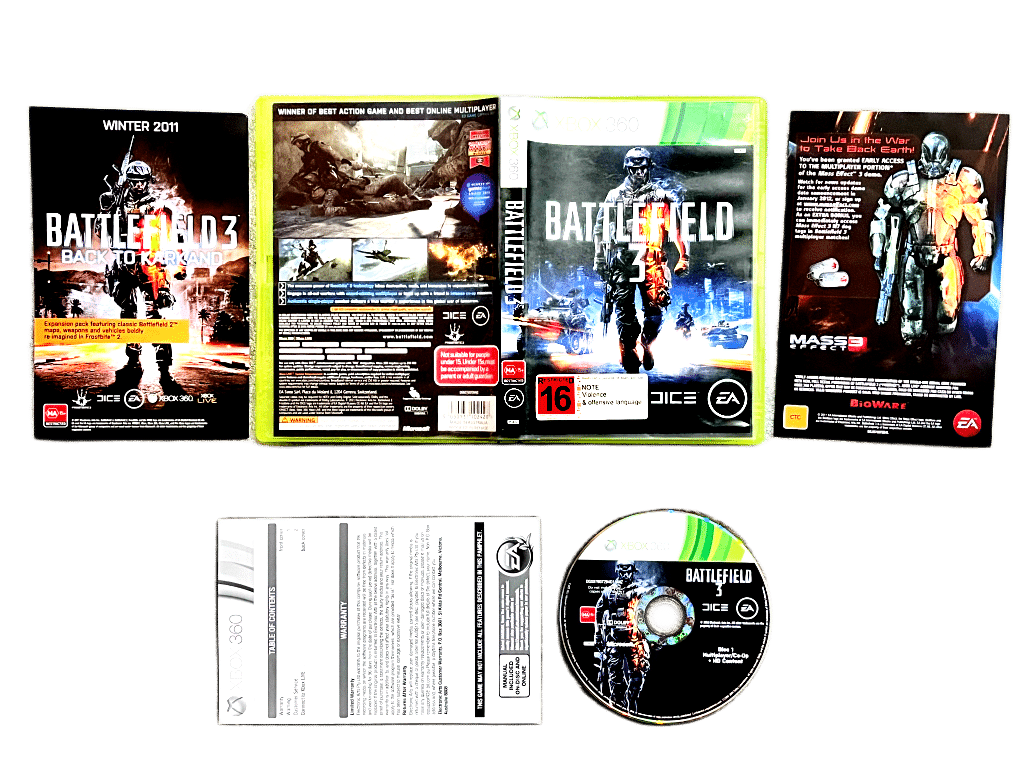 Battlefield 3 (Xbox 360) INCLUDES ONE DISC ONLY