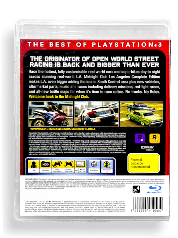 Midnight Club Los Angeles The Complete Edition (PS3) *MINT COLLECTOR'S* - Image 3