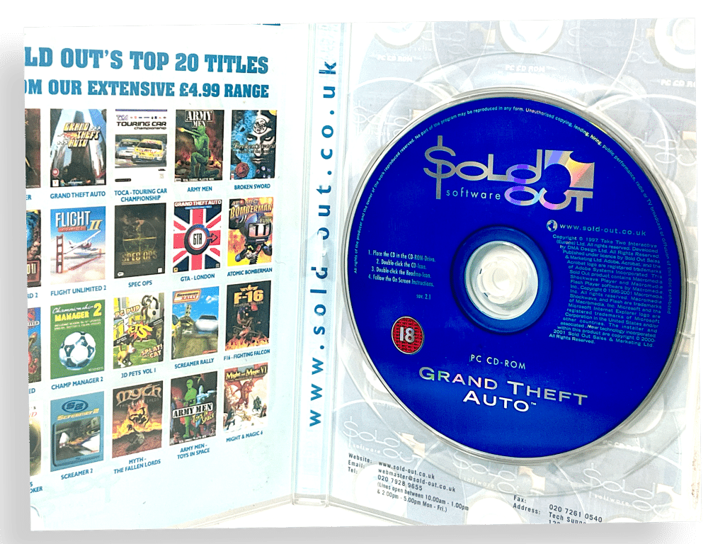 Grand Theft Auto (PC CD-ROM – Sold Out Software Edition) - Image 3