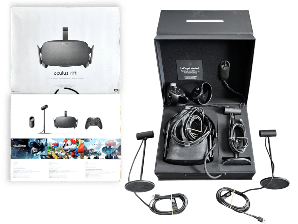 Meta Oculus Rift CV1 VR Virtual Reality Headset System+ touch controllers