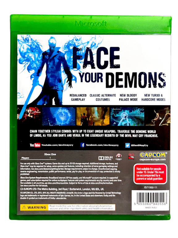 DmC: Devil May Cry – Definitive Edition (Xbox One) *MINT COMPLETE* - Image 2