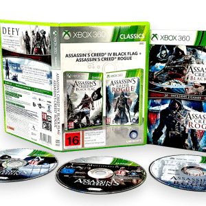Assassin's Creed Black Flag + Rogue (Xbox 360) *GENUINE LIMITED COLLECTOR'S BUNDLE*