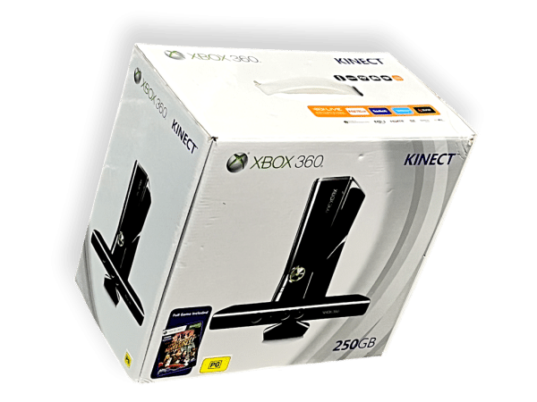 XBox 360 Slim 250GB (SILVER RIM + KINECT) *COMPLETE BOX SET* - Image 5