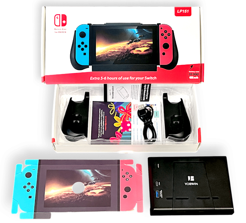 Nintendo Switch Battery Case LP151 (10,000mAh) *MINT IN BOX*