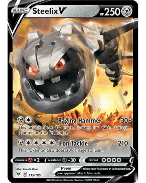 POKEMON TCG - Steelix V 115/185 Vivid Voltage