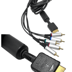 GENUINE SONY AV Composite Cable (PS1 / PS2 / PS3) AUTHENTIC OMG 6-PRONG