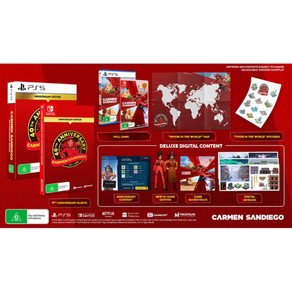 Carmen Sandiego 40th Anniversary (Switch) *GAME ONLY* - Image 3