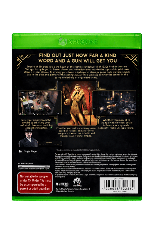 Empire of Sin Day One Edition (Xbox One) *MINT COMPLETE* - Image 4