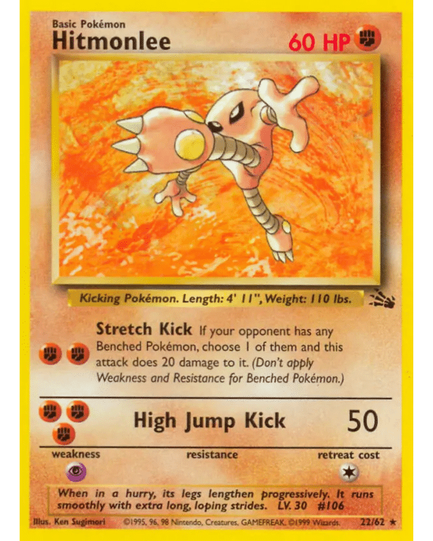 POKEMON TCG - Hitmonlee 22 Fossil