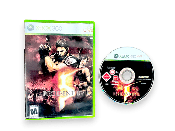 Resident Evil 5 (Xbox 360) CASE + DISC + COPIED COVER - Image 2