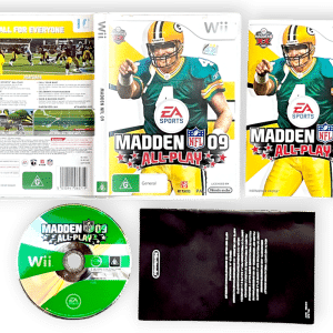 Madden NFL 09 All-Play (RARE Wii) *EXCELLENT & COMPLETE*
