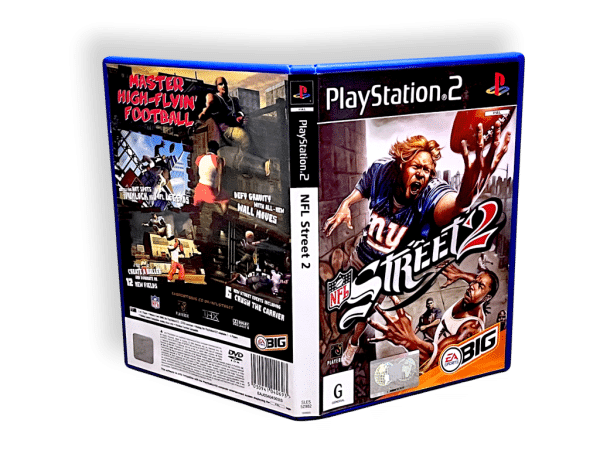 NFL Street 2 (PS2) * CASE + COVER + MANUAL - NO DISC* - Image 2