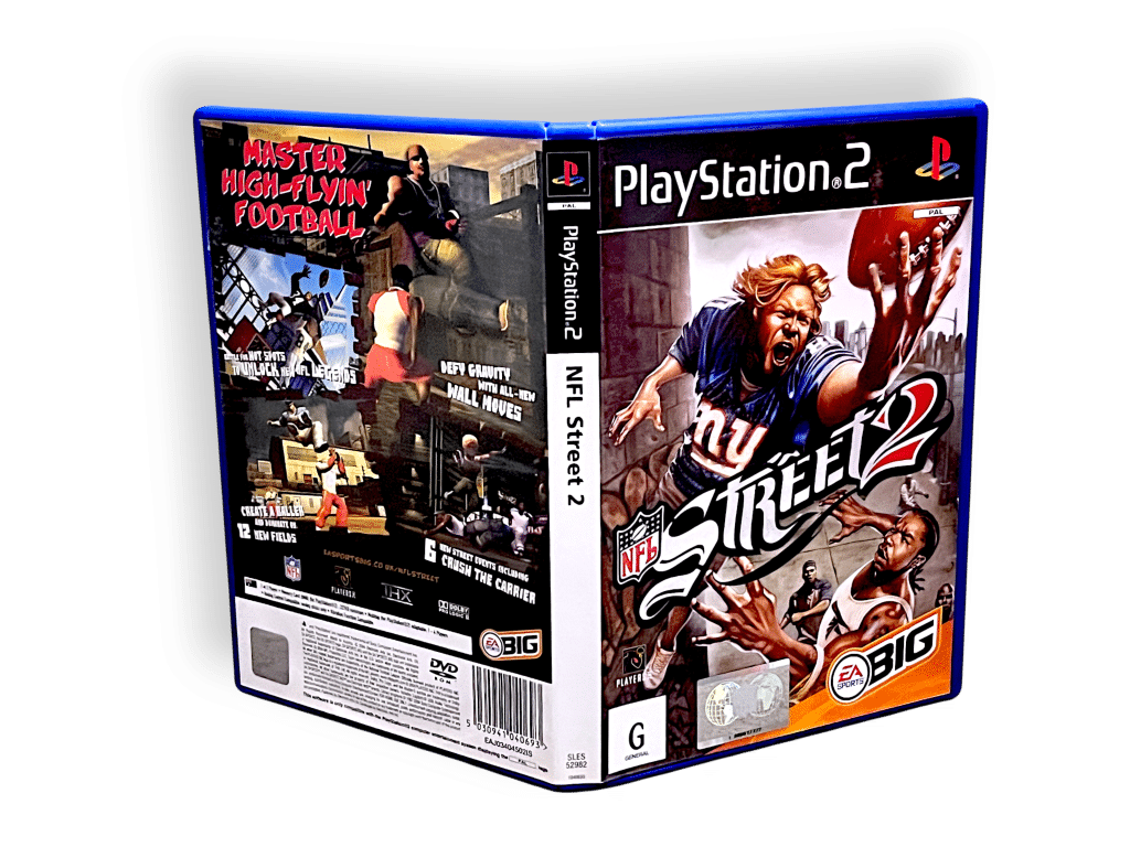 NFL Street 2 (PS2) * CASE + COVER + MANUAL - NO DISC* - Image 2