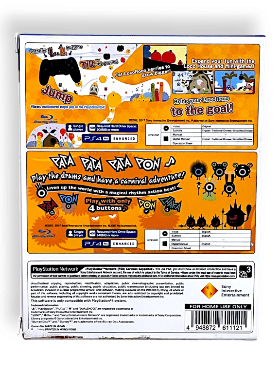 LocoRoco & Patapon Dual Pack (PS4 BOXED) *MINT COMPLETE* - Image 13