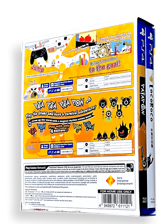 LocoRoco & Patapon Dual Pack (PS4 BOXED) *MINT COMPLETE* - Image 5