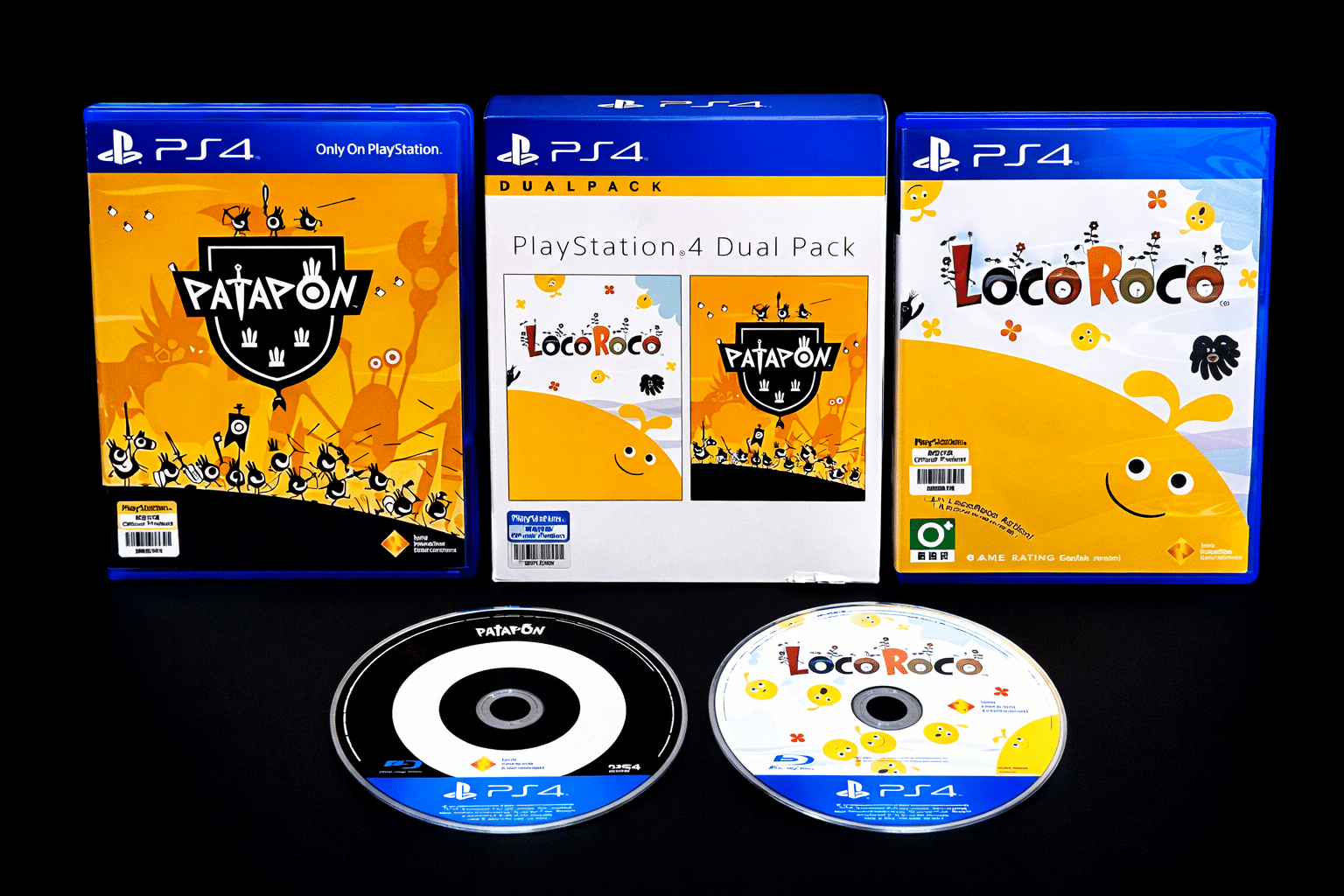 LocoRoco & Patapon Dual Pack (PS4 BOXED) *MINT COMPLETE* - Image 2