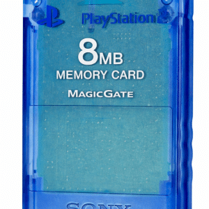 Genuine SONY PS2 Memory Card TRANSLUCENT BLUE