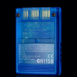 Genuine SONY PS2 Memory Card TRANSLUCENT BLUE